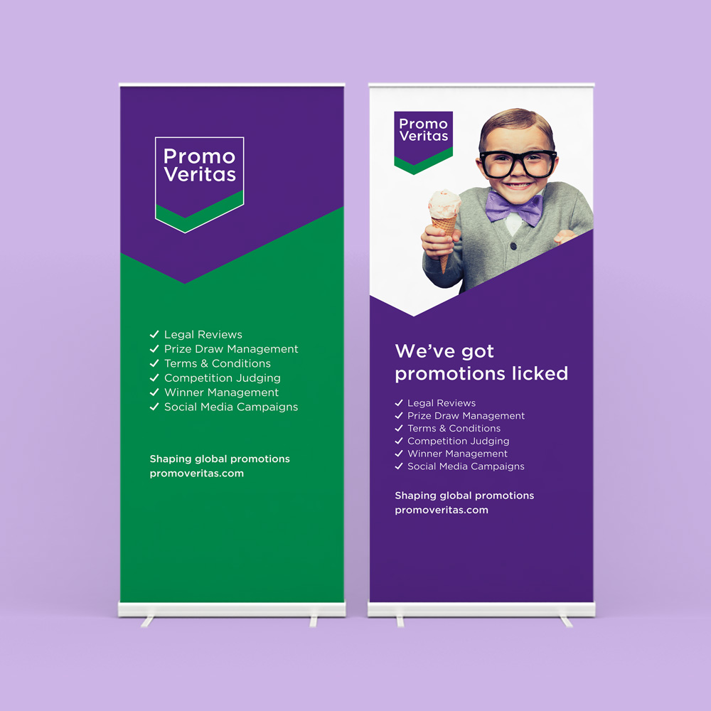 PromoVeritas roller banner design
